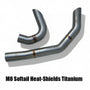 EXHAUST HEAT SHIELDS FOR HARLEY DAVIDSON SOFTAIL, TOURING, & DYNA