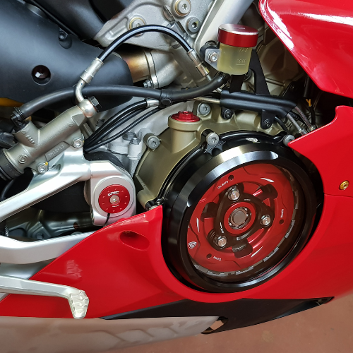 CNC Racing – Ducati Clear Oil Bath Clutch Cover