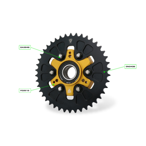 CNC Racing – Ducati Set of Rear Sprocket Flange Nuts