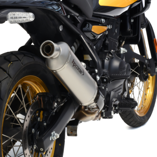 HP Corse SP 1 Short Satin Stainless Steel - Royal Enfield Himalayan 450